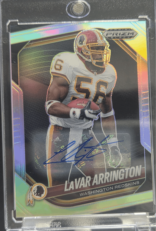 2025 Panini Prizm Black #150 LaVar Arrington Autograph