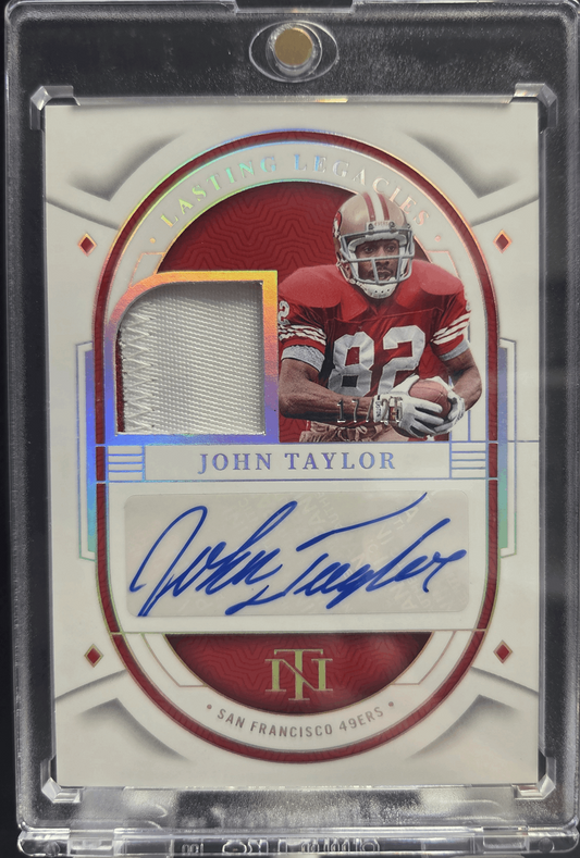 2023 Panini National Treasures Lasting Legacies Signatures #LLEJTA John Taylor #'D/25