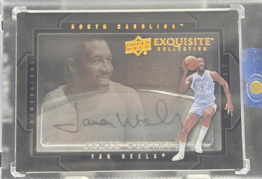 2011-12 Upper Deck Exquisite Collection - Dimensions James Worthy Autograph #D-JW