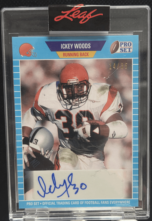 2021 Leaf Pro Set Sports Ickey Woods #PSA-IW1 Autograph #'d/35