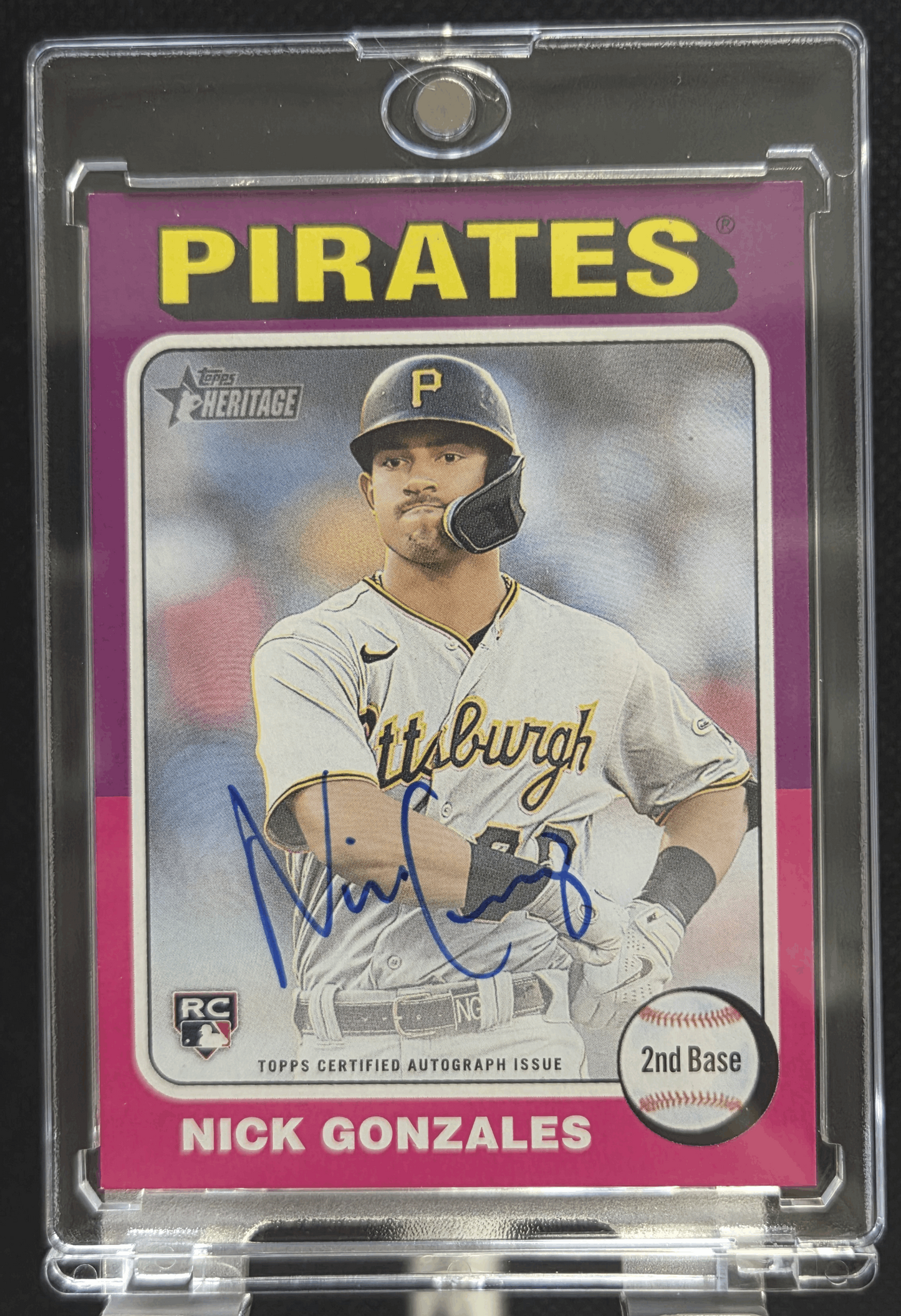2024 Topps Heritage Baseball Nick Gonzales Rookie Autograph